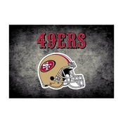 San Francisco 49ers 6'x8' Distressed Rug, 526-5005