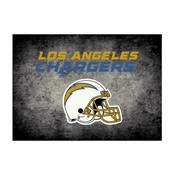 Los Angeles Chargers 6'x8' Distressed Rug, 526-5036