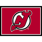 New Jersey Devils  8X11 Spirit Rug, 529-4025