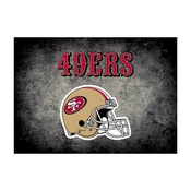 San Francisco 49ers 8'x11' Distressed Rug, 530-5005
