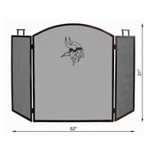 Minnesota Vikings Fireplace Screen, 536-1007