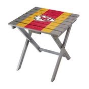 KANSAS CITY CHIEFS FOLDING ADIRONDACK TABLE, 544-1006