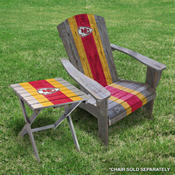KANSAS CITY CHIEFS FOLDING ADIRONDACK TABLE, 544-1006