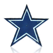 Dallas Cowboys Logo Lighted Recycled Metal Sign, 545-1002