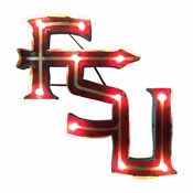 FSU Logo Lighted Recycled Metal Sign, 545-3003
