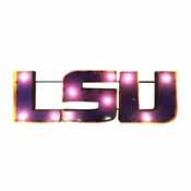 LSU Logo Lighted Recycled Metal Sign, 545-3005
