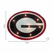 University of Georgia Lighted Recycled Metal Sign, 545-3008