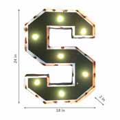 Michigan State"S" Logo Lighted Recycled Metal Sign, 545-3016