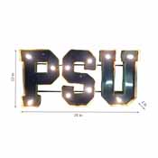 Penn State PSU Logo Lighted Recycled Metal Sign, 545-3017