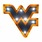 West Virginia Logo Lighted Recycled Metal Sign, 545-3051