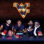 West Virginia Logo Lighted Recycled Metal Sign, 545-3051