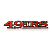 San Francisco 49ers Lighted Recycled Metal Sign, 546-1005