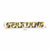 Michigan State-Spartans Lighted Recycled Metal Sign, 546-3016