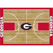 University Of Georgia 6x8 Courtside Rug, 555-3008