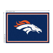 Denver Broncos 3x4  Area  Rug, 569-1003