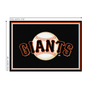 San Francisco Giants 3x4  Area  Rug, 569-2012