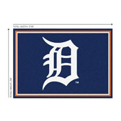 Detroit Tigers 3x4  Area  Rug, 569-2015