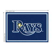 Tampa Bay Devil Rays 3x4  Area  Rug, 569-2019