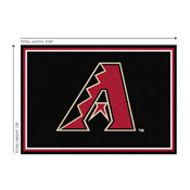 Arizona Diamondbacks 3x4  Area  Rug, 569-2022