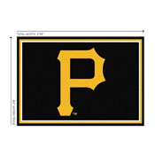 Pittsburgh Pirates 3x4  Area  Rug, 569-2030
