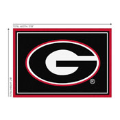 University Of Georgia 3x4  Area  Rug, 569-3008