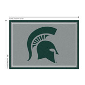 Michigan State 3x4  Area  Rug, 569-3016