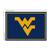 West Virgina University 3x4  Area  Rug, 569-3051