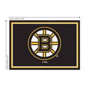 Boston Bruins 3x4  Area  Rug, 569-4001