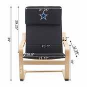 Dallas Cowboys Bentwood Adult Chair, 570-1002