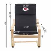 Kansas City Chiefs Bentwood Adult Chair, 570-1006