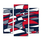 New England Patriots Modern 3 Piece Wall Art, 573-1011