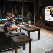 Boston Bruins Reclaimed Side Table, 587-8001