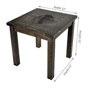 Chicago Blackhawks Reclaimed Side Table, 587-8002
