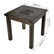 Green Bay Packers Reclaimed Side Table, 587-5001