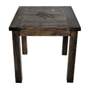 Denver Broncos Reclaimed Side Table, 587-5003