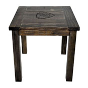 Kansas City Chiefs Reclaimed Side Table, 587-5006