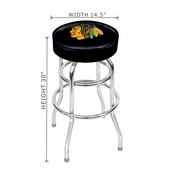 Chicago Blackhawks Chrome Bar Stool, 61-5002
