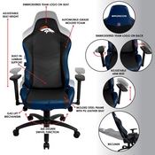 Denver Broncos Pro Series Gaming Chair, 620-1003