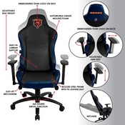 Chicago Bears Pro Series Gaming Chair, 620-1019