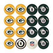 Green Bay Packers Billiard Balls With Numbers, 626-1001