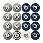 Dallas Cowboys Billiard Balls With Numbers, 626-1002