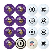 Minnesota Vikings Billiard Balls With Numbers, 626-1007