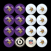 Minnesota Vikings Billiard Balls With Numbers, 626-1007