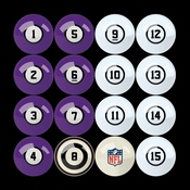 Minnesota Vikings Billiard Balls With Numbers, 626-1007
