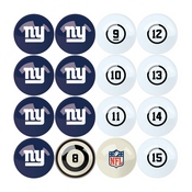 New York Giants Billiard Balls With Numbers, 626-1013