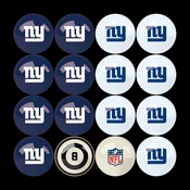 New York Giants Billiard Balls With Numbers, 626-1013