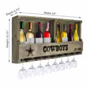 Dallas Cowboys Reclaimed Bar Shelf, 627-1002