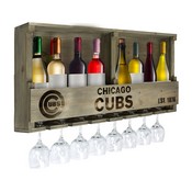 Chicago Cubs Reclaimed Wood Bar Shelf, 627-2005