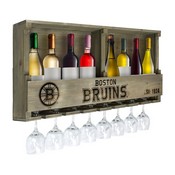 Boston Bruins Reclaimed Wood Bar Shelf, 627-4001