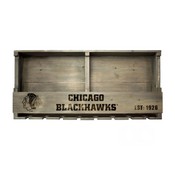 Chicago Blackhawks Reclaimed Wood Bar Shelf, 627-4002